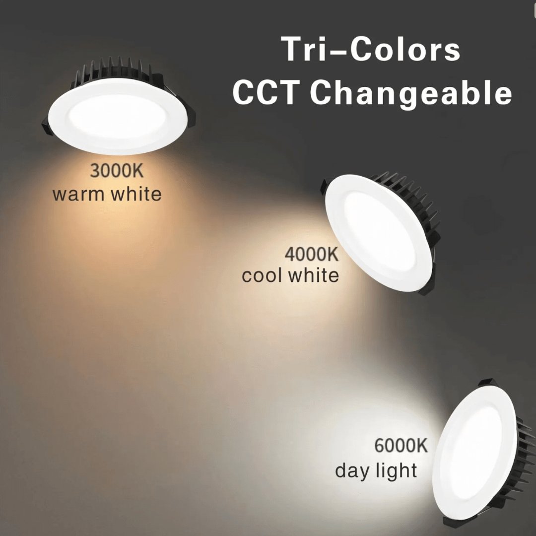 DL110S 10W Tri-Colour Dimmable Aluminium LED Mini Downlight 70mm Cut Out-LED downlight-COPY